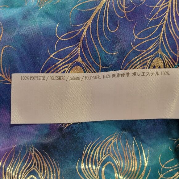 Disney Aladdin Pajama Shorts Womens 2XL Princess Jasmine Satin Metallic Feathers - Picture 11 of 12